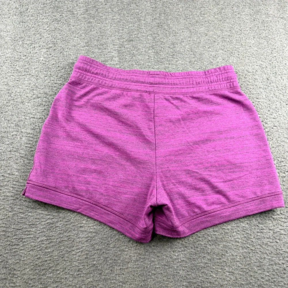 32 Degrees Cool Ladies Fleece Short Heather Purple Women's S Drawstring Pockets